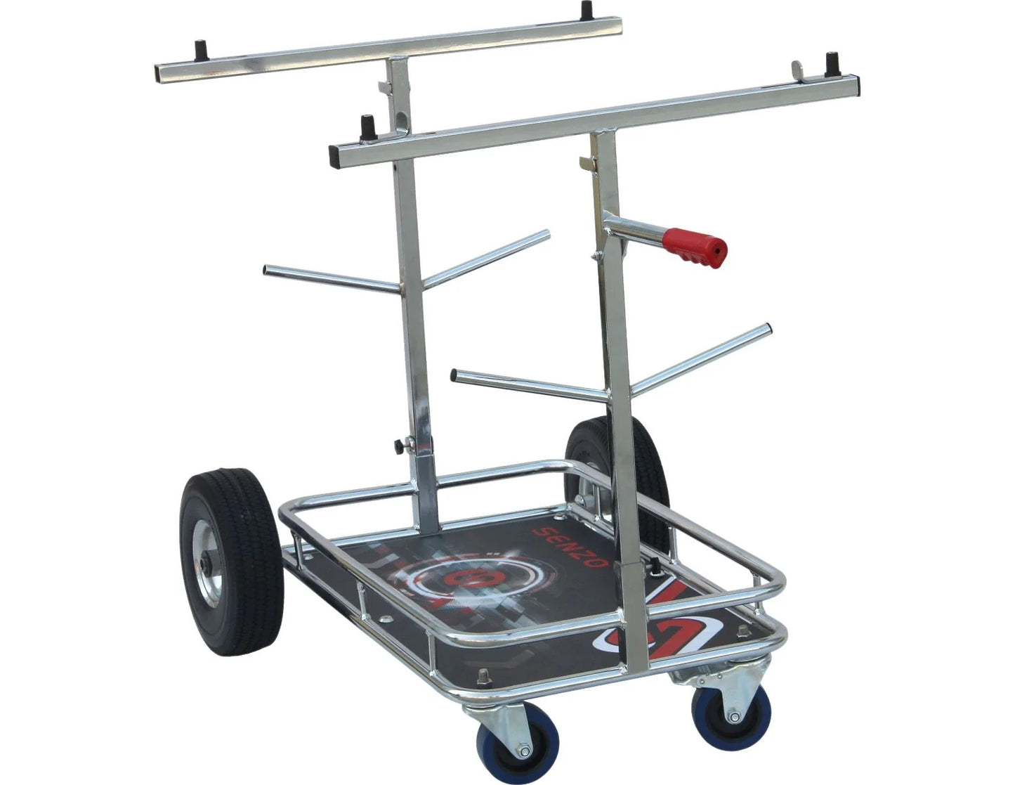 Senzo 4 Wheel Kart Trolley with Tyre Posts
